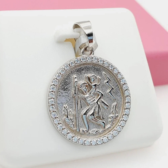 - 925 Sterling Silver Cubic Zirconia Pendant, U19254509 - Picture 4 of 11